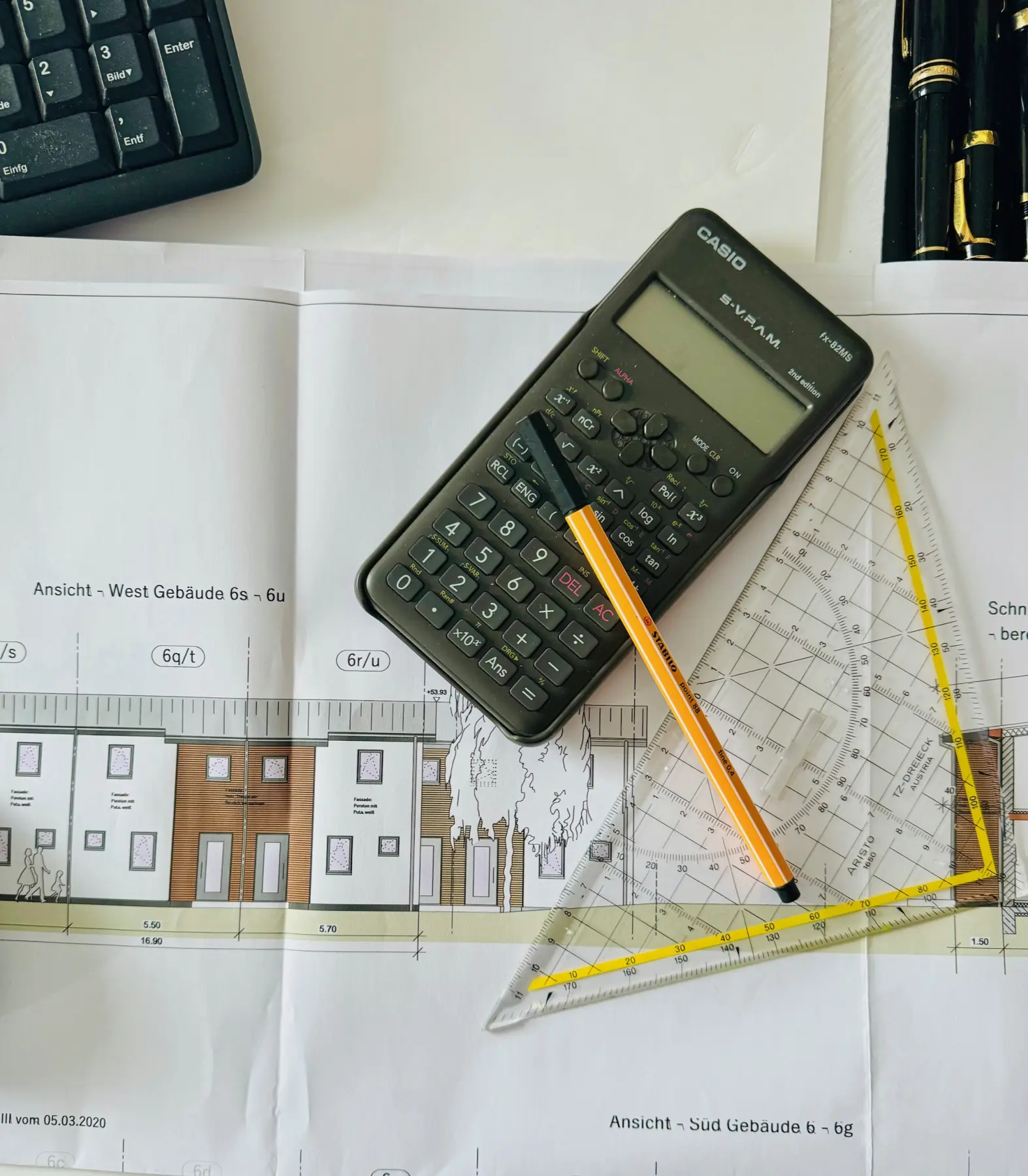 Karl Heinz Geldmacher, Bauplan, Maßstäbe und Berechnungen